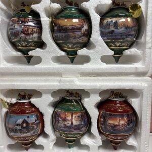 Terry Redlin Holiday Memories Heirloom Porcelain Ornaments